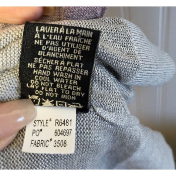 Renuar Womens Cowl Neck Tunic Whimsigoth Sweater Large Ombre Gradient Design New - Picture 6 of 8